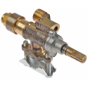 Robinet de gaz Siral, iesire filet ¼", intrare teava cu flansa ø16 mm, racord termocupla M8x1