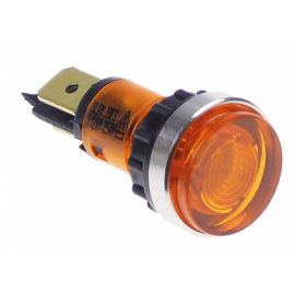 Lampa indicatoare ø 12 mm, 230V, galben
