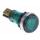 Lampa indicatoare ø 12 mm, 250 V, verde
