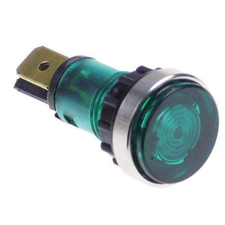 Lampa indicatoare ø 12 mm, 250 V, verde