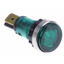 Lampa indicatoare ø 12 mm, 250 V, verde