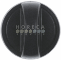 Buton robinet de gaz cu flacără de aprindere ø 75mm ax ø 8x6,5mm aplatizare sus/jos negru