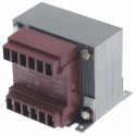 Transformator primar 230VAC secundar 12VAC 60VA secundar 5A racord fișă plată masculină 6,3mm