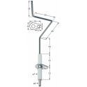 Electrod de aprindere LF 23mm LF 15mm D1 ø 7mm L1 33mm L2 49mm L3 33mm L4 35mm LC1 21mm LC2 25mm