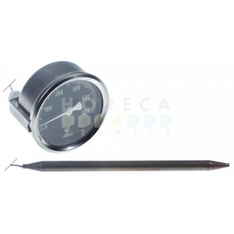 Termometru ø montaj 60mm 0 până la +500°C ø senzor 8mm L senzor
