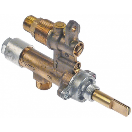 Robinet de gaz MADEC cu ieșire de țeavă intrare gaz M12x1 (ø
