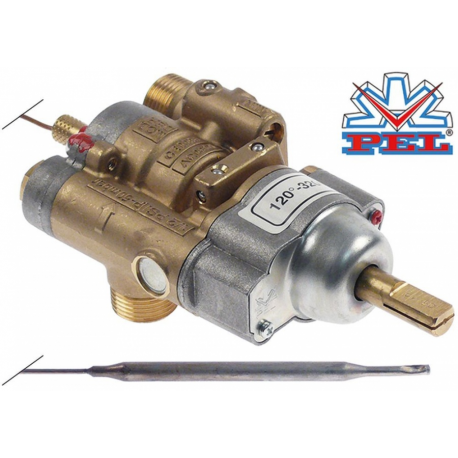 Valva de gaz termostatica PEL tip 24ST 120-320°C intrare gaz