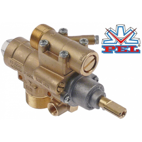 Robinet de gaz PEL23S/O, intrare M28x1,5 mm, iesire M24x1,5 mm