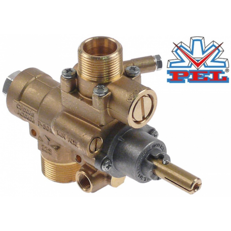 Robinet de gaz PEL tip 23S/V intrare gaz M28x1,5 (ø tub 20mm) ø