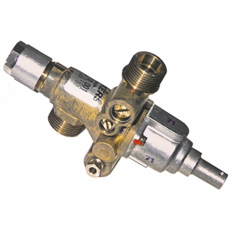 Robinet de gaz JUNKERS, racorduri 1/2", ax ? 10 mm