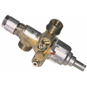 Robinet de gaz PEL tip 23S/V intrare gaz 1/2" FI ø DB 0,35mm ieșire gaz 1/2" FE (țeavă-ø 14mm)