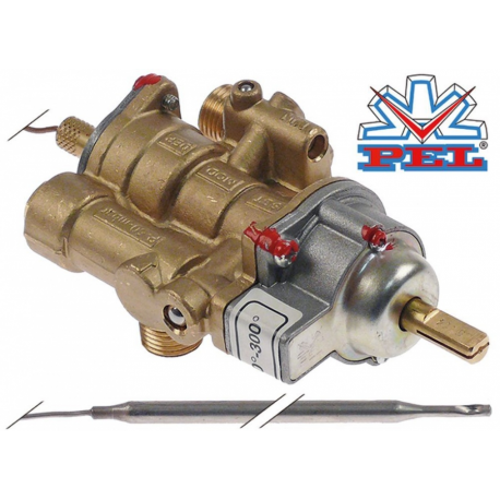 Robinet de gaz termostatic PEL 25ST, T max. 300ｰC