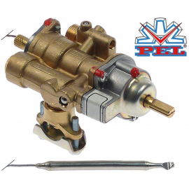 Robinet de gaz termostatic PEL 25ST, t.max. 280 ｰC, prindere cu colier pe teava, Angelo Po 33A0660