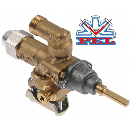 Robinet de gaz PEL21S V, montare cu colier