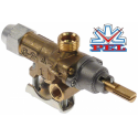 Robinet de gaz PEL 21S cu prindere pe teava, ax 8 x 6,5 mm, lungime ax 22 mm, racord termocupla M9x1