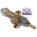 Robinet de gaz PEL21S, ax 8x6,5x22 mm, racord termocupla M8