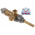 Robinet de gaz PEL20S, ax 8 x 6,5 mm, racorduri gaz M16, termocupla M8