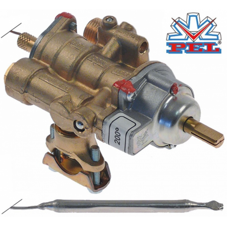 Valva de gaz termostatica PEL tip 25ST 100-200°C intrare gaz