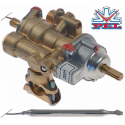 Valva de gaz termostatica PEL tip 25ST 100-200°C intrare gaz flanșă de țeavă ø21mm ø DB 0,35mm