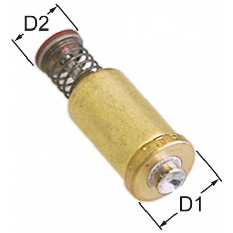 Bobina cu supapa electromagnetica L 43,5mm D1 ø 15,3mm D2 ø
