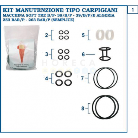 KIT DE ETANSARE THREE B / P - 39 / B / P - 39 / B / P / E
