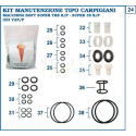 KIT DE GARNITURI COMPLET TIP SUPER TRE B/P - SUPER/39/B/P - SUPER TRE B 404 - SUPER/TRE/BP-PLUS, TRE/B-AV - TRE B 404
