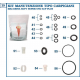 KIT DE GARNITURI COMPLET TIP SUPER UNO B/P PLUS - SUPER 1
