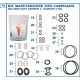 KIT DE GARNITURI COMPLET TIP RAINBOW 3 - RAINBOW 3 Y2K - COLORE