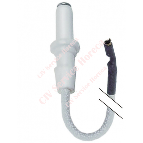 Electrod de aprindere D1 ø 6mm lungime cablu 750mm D2 ø 10mm