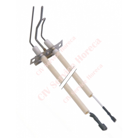 Eectrod de aprindere cu contact de împământare D1 ø 7mm L1 10mm