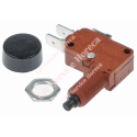 Microintrerupator cu buton cu buton 250V 10A 1CO filet M10x0,75 racord fișă plată masculină 6,3mm
