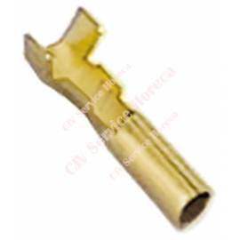 Papuc terminal cilindric CuZn ⌀ 2,4 mm, pentru fir 0,5-1,5 mm?, 20 de bucati