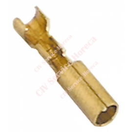Papuc terminal cilindric CuZn,⌀ 4 mm, pentru fir 0,25 - 1,5 mm, 20 de bucati