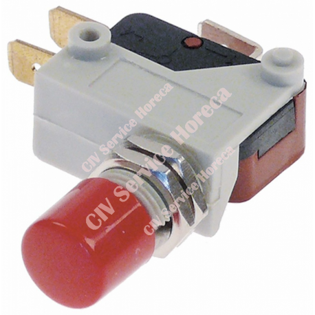 Microintrerupator cu buton cu buton 250V 16A 1CO filet M11x1