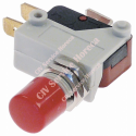 Microintrerupator cu buton cu buton 250V 16A 1CO filet M11x1 racord fișă plată masculină 6,3mm