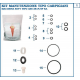 KIT DE GARNITURI COMPLET TIP AES 381 P/SP KA - AES 381/PSP