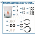 KIT DE GARNITURI COMPLET TIP AES 503 KA / SP-T - AES 603 / PSP-DF