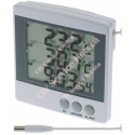 Termometru cu 2 temperaturi -50 +70 ｰC, L 100x100 mm, cablu 3 m, afisaj digital, cu 1 baterie AAA