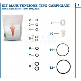 KIT DE GARNITURI COMPLET TIP 191 / BAR