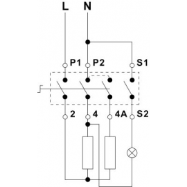 Regulator de energie EGO 230V 13A circuit dublu direcție de rotație dreapta ax ø 6x4,6mm 