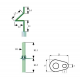 Electrod de aprindere LF 23mm LF 15mm D1 ø 7mm L1 33mm L2 49mm