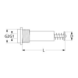 Bobina cu supapa electromagnetica F1: M9x1 F2: M28x1 L 56mm ø 22mm potrivit pentru SIT