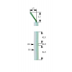 Electrod de aprindere D1 ø 9mm D2 ø 11mm L1 13mm L2 4mm LC1