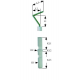 Electrod de aprindere D1 ø 7mm D2 ø 9mm racord M4 L1 13mm L2