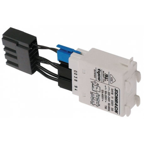 Releu de putere 230VAC 16A cu adaptor 2cu -poli