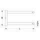 Radiator cu infraroșu L 247mm L 62,5mm 400watt 230V Î 22,5mm