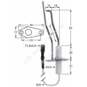 Electrod de aprindere LF 40mm LF 17mm D1 ø 9,5mm L1 55mm L2 18mm L4 10mm L3 26mm LC1 20mm LC2 21mm