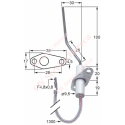 Electrod de aprindere LF 38mm LF 17mm D1 ø 9,5mm L1 100mm L2 30mm L3 26mm LC1 20mm LC2 19mm