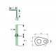 Electrod de aprindere LF 23mm LF 15mm D1 ø 7mm L1 46mm L2 17mm