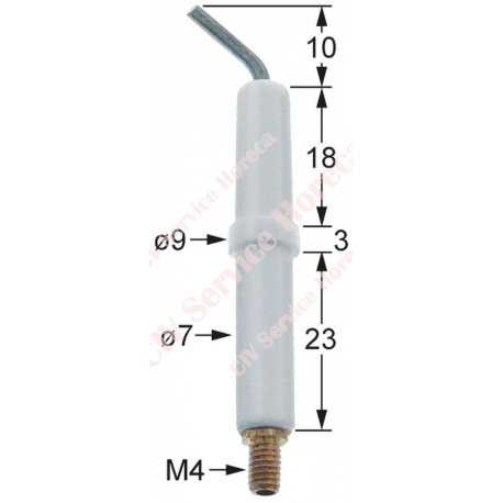 Electrod de aprindere, conexiune M4